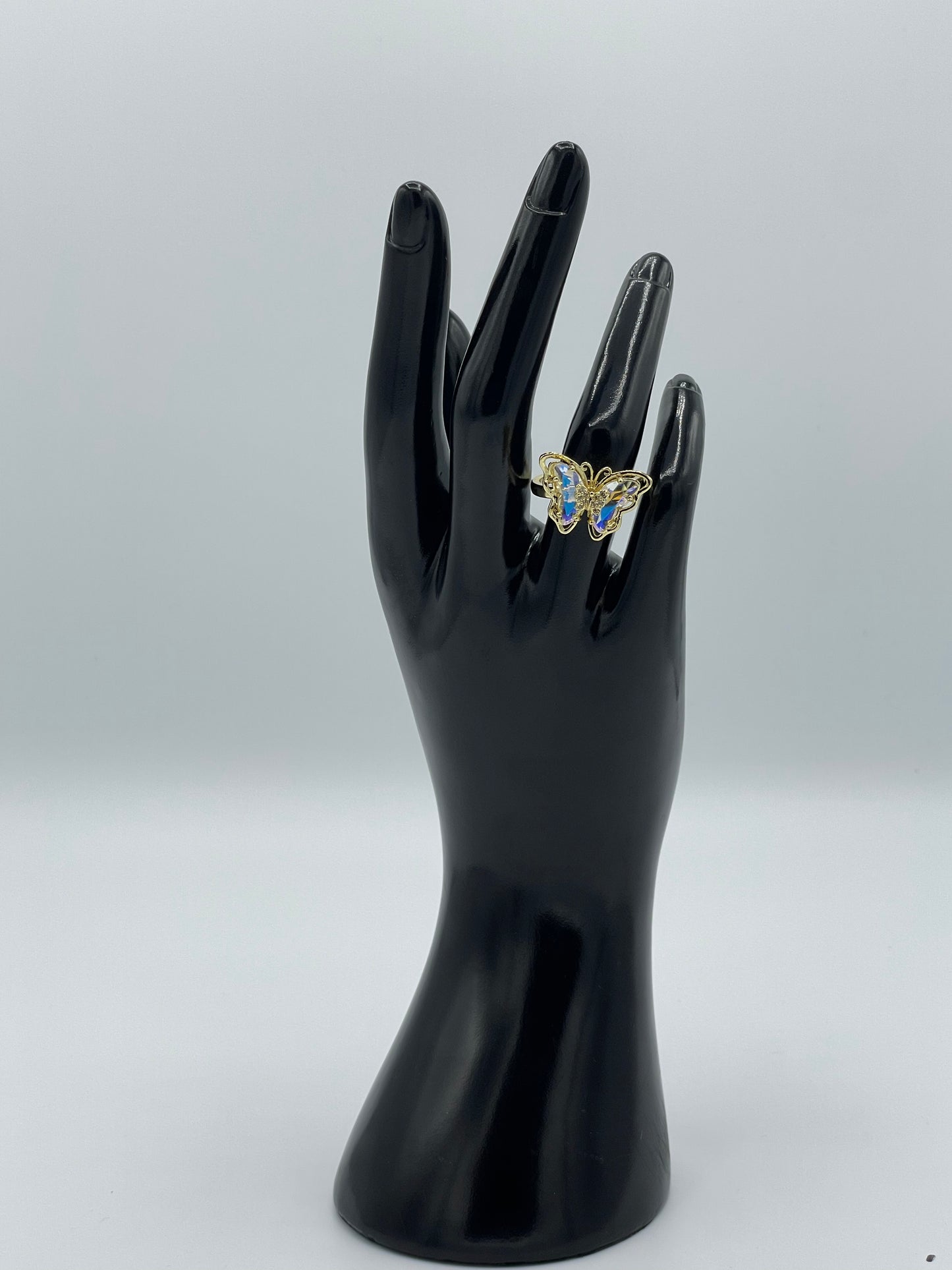 Spinning Butterfly 14K Gold Plated Ring