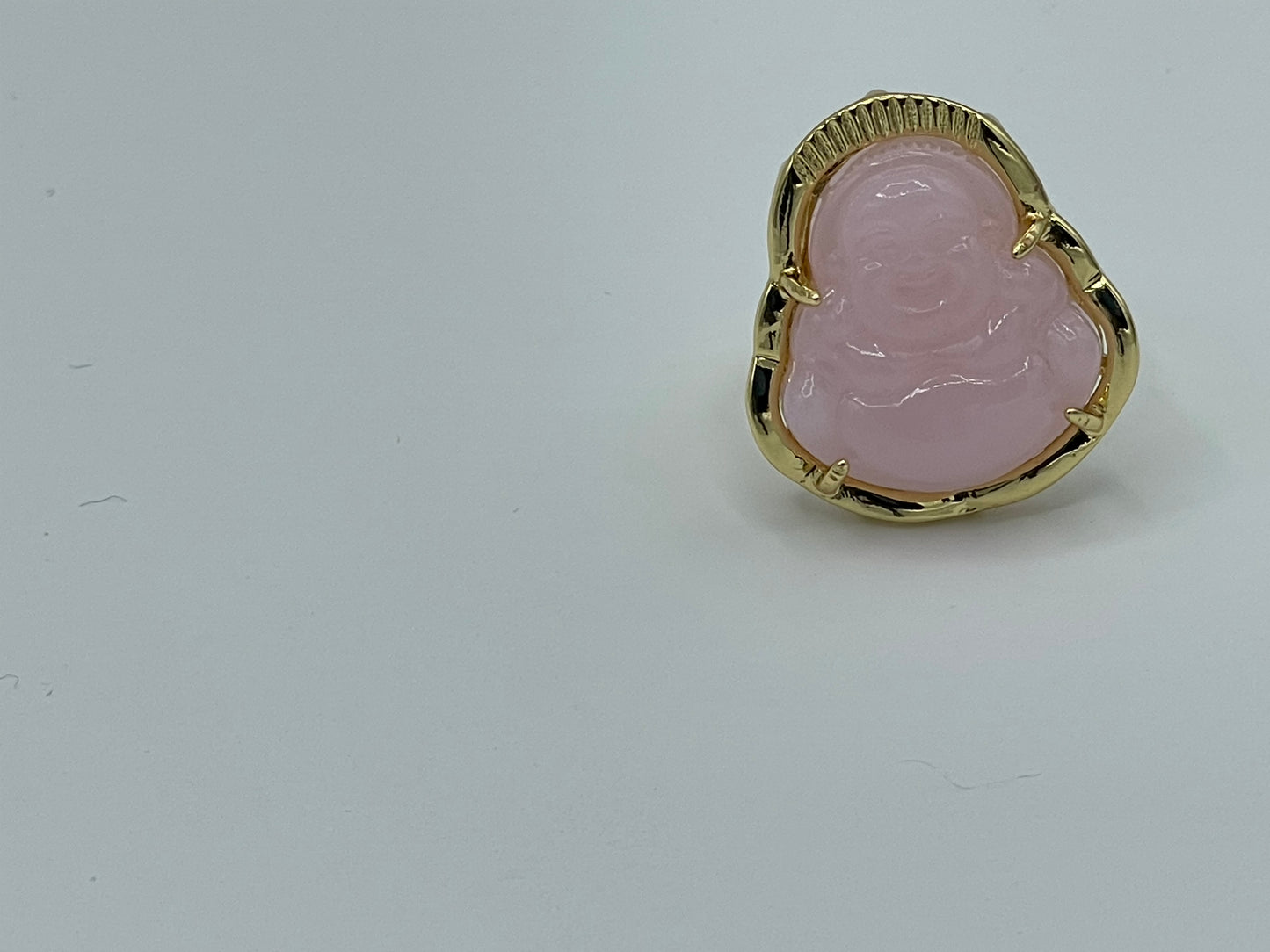 Adjustable Buddha 14K Gold Plated Ring