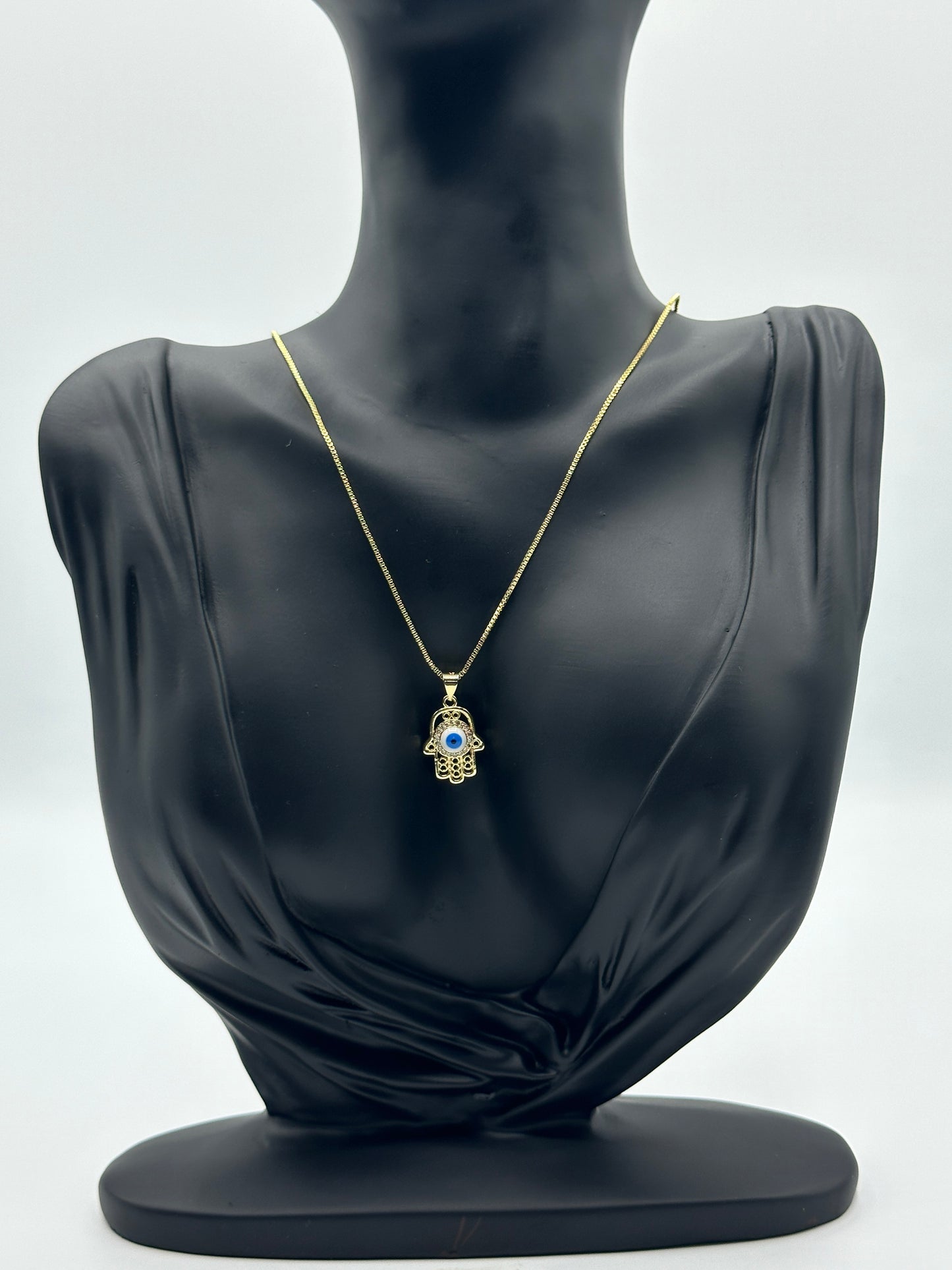 Hamsah 18k Gold Plated Pendant Necklace