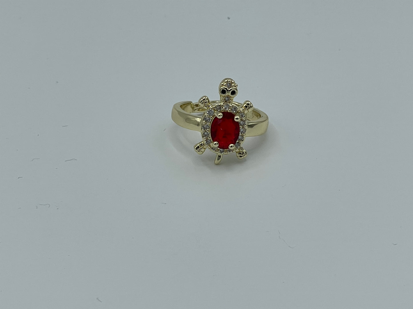 Turtle Jewel 14K Gold Plated Ring