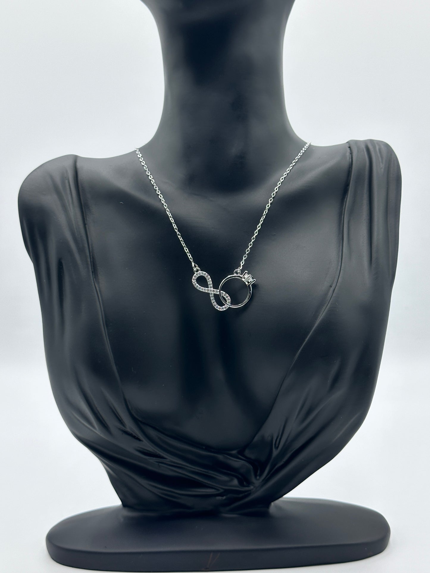 Infinity/Iemniscate & Ring Necklace