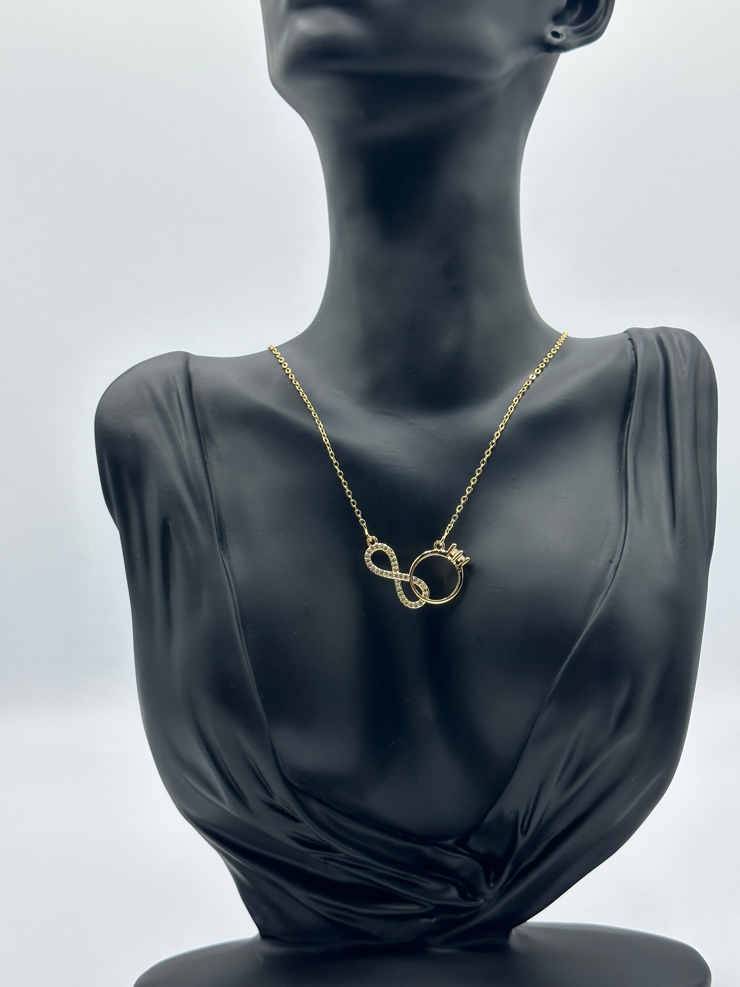 Infinity/Iemniscate & Ring Necklace